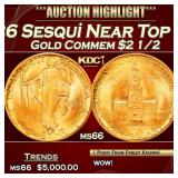 1926 Sesqui Gold Commem Near Top Pop! $2 1/2 ms66