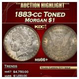 1883-cc Morgan Dollar Toned $1 ms66+ SEGS