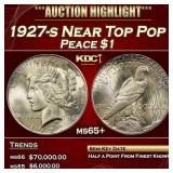 1927-s Peace Dollar Near Top Pop $1 ms65+ SEGS