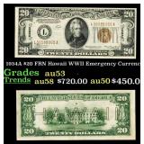 1934A $20 FRN Hawaii WWII Emergency Currency Grade