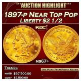 1897-p Gold Liberty Quarter Eagle Near Top Pop $2
