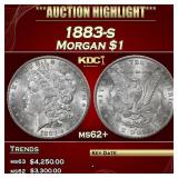 1883-s Morgan Dollar $1 ms62+ USCG