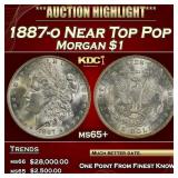 1887-o Morgan Dollar Near Top Pop $1 ms65+ SEGS