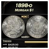 1898-o Morgan Dollar $1 Grades ms65+