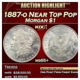 1887-o Morgan Dollar Near Top Pop $1 ms65+ SEGS