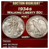 1920-s Walking Liberty Half Dollar 50c ms63 USCG