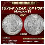 1879-p Morgan Dollar Near Top Pop! $1 ms66+ SEGS