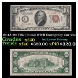1934A $10 FRN Hawaii WWII Emergency Currency Grade