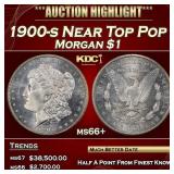 1900-s Morgan Dollar Near Top Pop $1 ms66+ SEGS