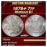 1885-s Morgan Dollar Toned $1 ms65+ SEGS