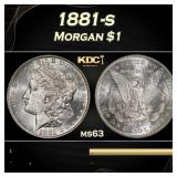 1881-s Morgan Dollar $1 Grades ms63