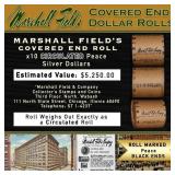 MARSHALL FIELDS 10 Coin Circ Peace $1 Roll Rare BL