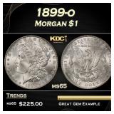 1899-o Morgan Dollar $1 Grades ms65
