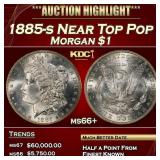 1885-s Morgan Dollar Near Top Pop $1 ms66+ SEGS