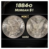 1884-o Morgan Dollar $1 Grades ms62