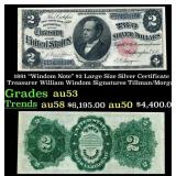 1891 $2 Large Size Silver Certificate "Windom Note