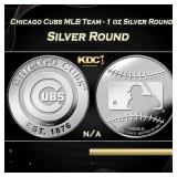 Chicago Cubs MLB Team - 1 oz Silver Round Round