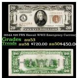 1934A $20 FRN Hawaii WWII Emergency Currency Grade