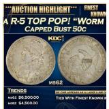 1814 O-107a R-5 Capped Bust Half Dollar TOP POP! "