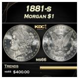 1881-s Morgan Dollar $1 Grades ms66