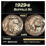 1929-s Buffalo Nickel 5c Grades ms65