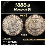 1888-s Morgan Dollar $1 Grades ms62