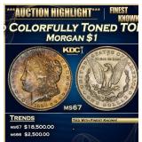 1888-o Morgan Dollar Colorfully Toned TOP POP! $1