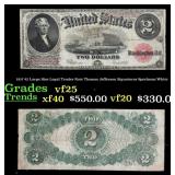 1917 $2 Large Size Legal Tender Note Thomas Jeffer