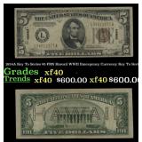 1934A $5 FRN Hawaii WWII Emergency Currency Key To
