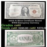 1935A $1 Silver Certificate Hawaii WWII Emergency