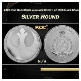 2022 Star Wars Rebel Alliance Crest 1 oz .999 Silv