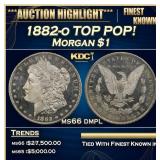1882-o Morgan Dollar TOP POP! $1 ms66 dmpl SEGS