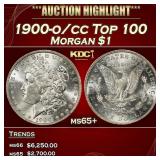 1900-o/cc Top 100 Morgan Dollar $1 ms65+ SEGS