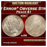 PCGS 1923-p *Mint Error* Obverse Strike-Through Pe