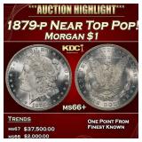 1879-p Morgan Dollar Near Top Pop! $1 ms66+ SEGS