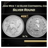 John Wick 1 oz Silver Continental Coin Round