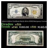 1934A $5 Silver Certificate North Africa WWII Emer
