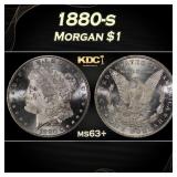 1880-s Morgan Dollar $1 Grades ms63+