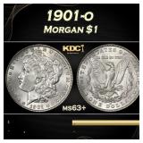 1901-o Morgan Dollar $1 Grades ms63+