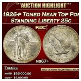 1926-p Standing Liberty Quarter Toned Near Top Pop