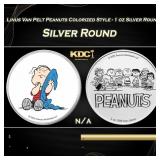 Linus Van Pelt Peanuts Colorized Style - 1 oz Silv