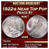 1922-s Peace Dollar Near Top Pop $1 ms66 SEGS
