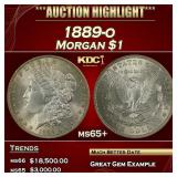 1889-o Morgan Dollar $1 ms65+ SEGS