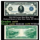 1914 $10 Large Size Blue Seal Federal Reserve Note