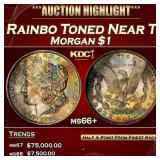 1881-o Morgan Dollar Rainbo Toned Near Top Pop $1