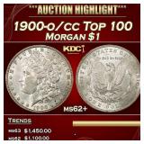 1900-o/cc Top 100 Morgan Dollar $1 ms62+ USCG