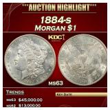 1884-s Morgan Dollar $1 ms63 USCG