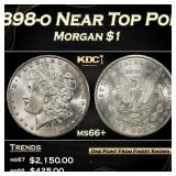 1898-o Morgan Dollar Near Top Pop $1 ms66+ SEGS