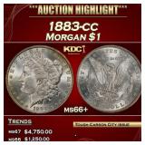 1883-cc Morgan Dollar $1 ms66+ SEGS