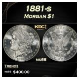 1881-s Morgan Dollar $1 Grades ms66